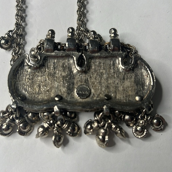 Accessocraft NYC Silvertone Etched Metal 15” Long Necklace - Picture 8 of 8